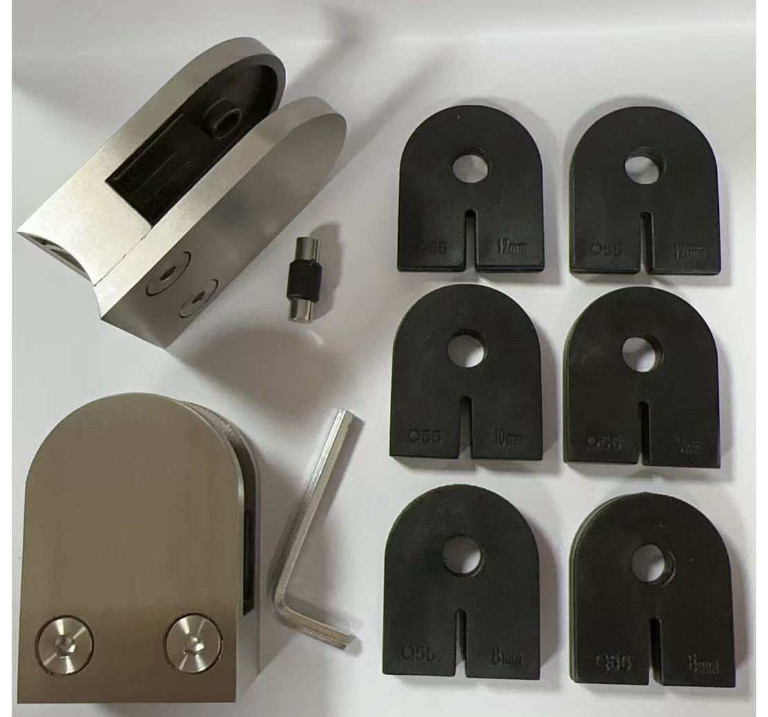 Penjepit tabung bundar dudukan kaca